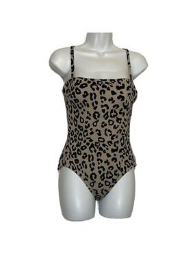 Leopard Print One-Piece Swimsuit